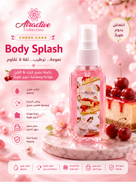 cheese cake mini body splash
